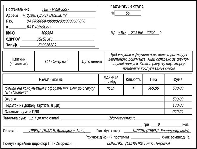 Чи можна замість актів використовувати рахунки-фактури?